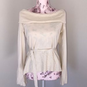 creme color long sleeve sweater